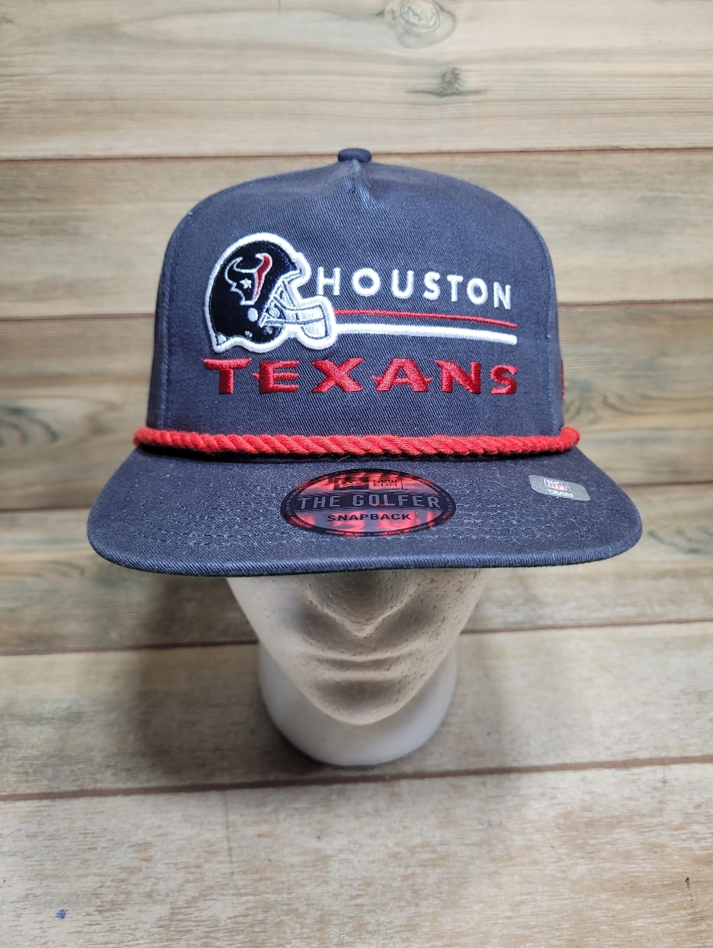 New Era Houston Texans The Golfer Navy Rope Adjustable Snapback Hat